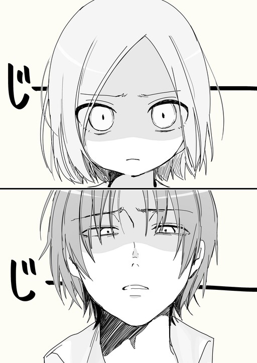 目つき悪い人が好みのタイプな二人